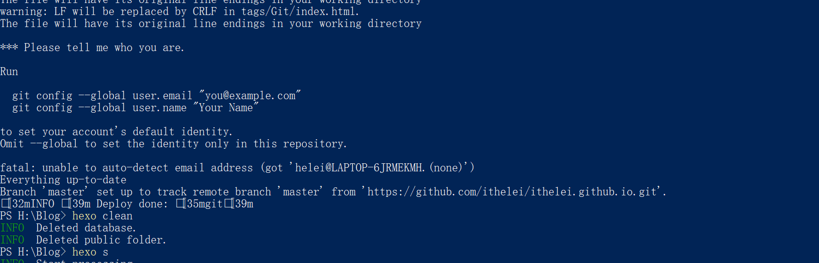 Could not read username for. Could not read username for