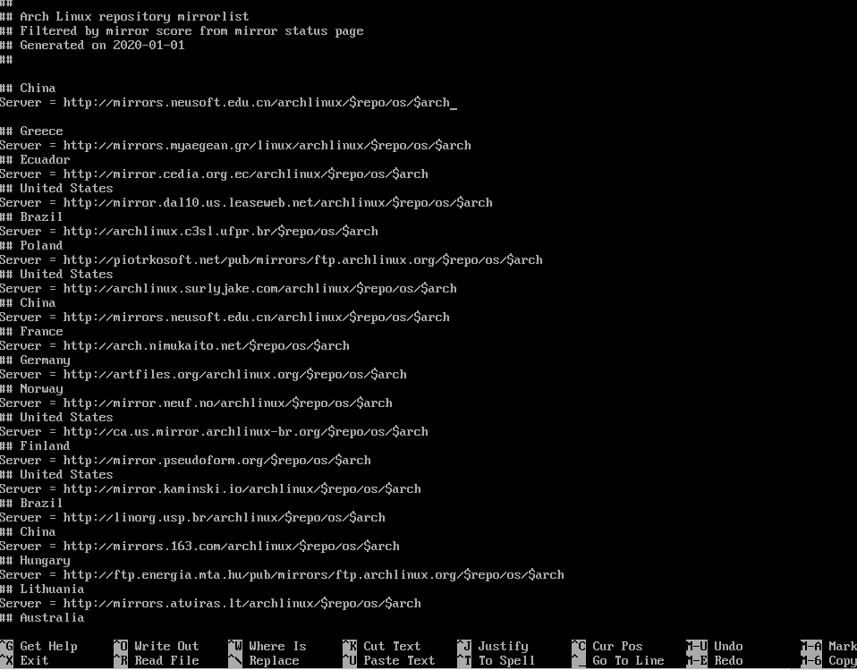 Internal mirrorlist no urls in mirrorlist. Internal mirrorlist no urls in mirrorlist